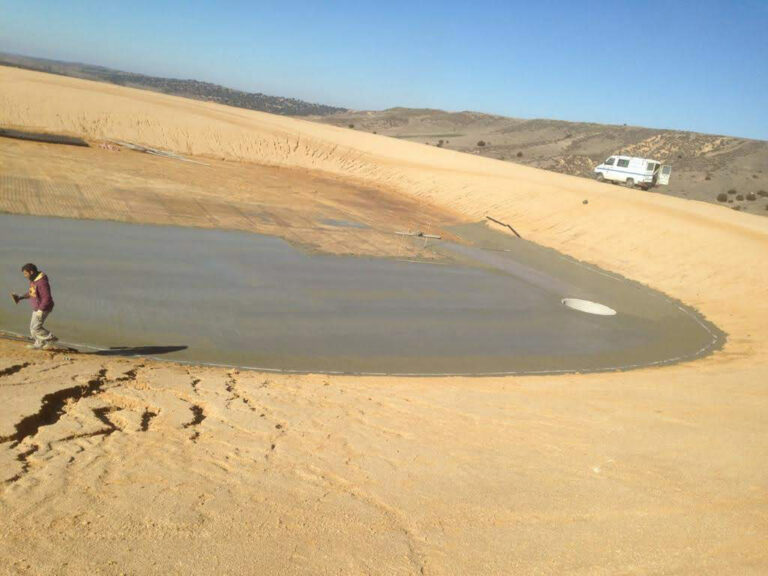 hormigon Embalse para regadio